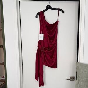 Elegant Red Mini Dress